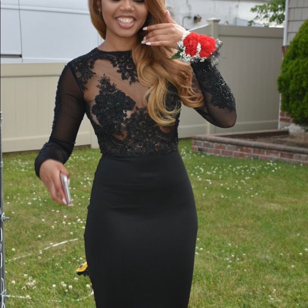 Black mesh dress for sale. Size S/M. PAYPAL ONLY.
